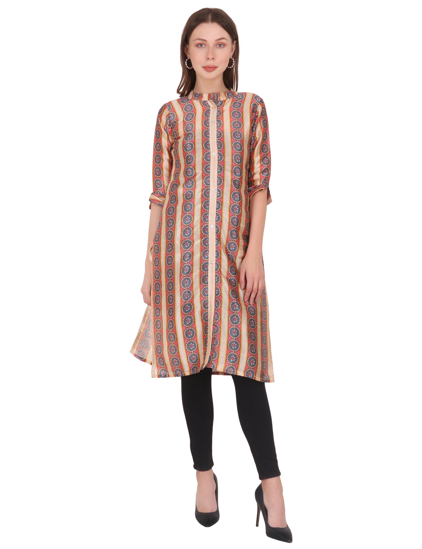 Sayra Printed Flared Kurti for Women