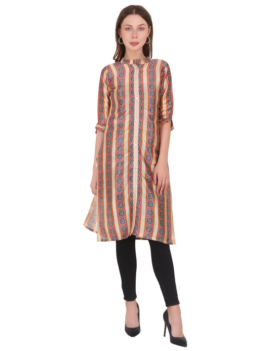 Sayra Printed Flared Kurti for Women