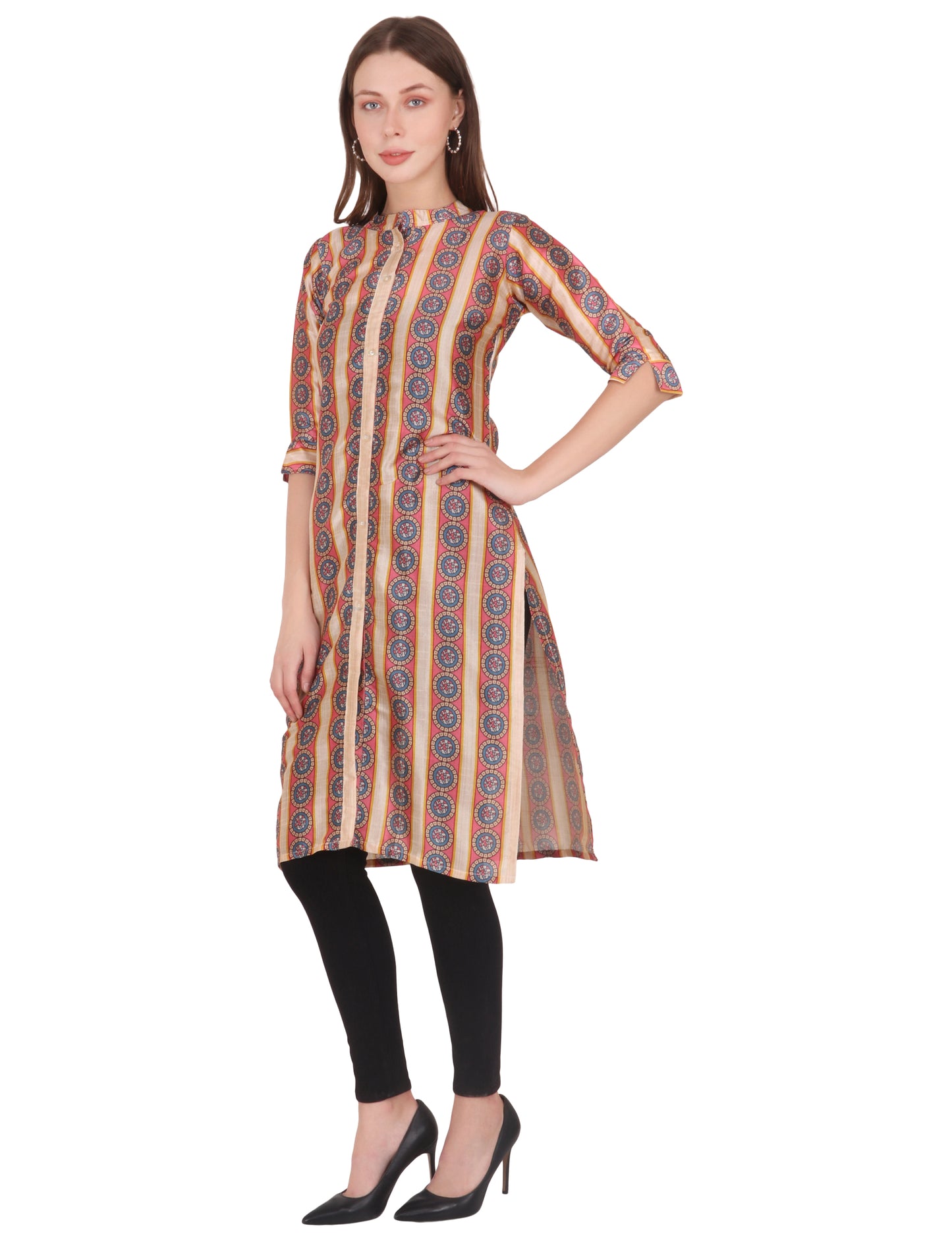 Sayra Printed Flared Kurti for Women