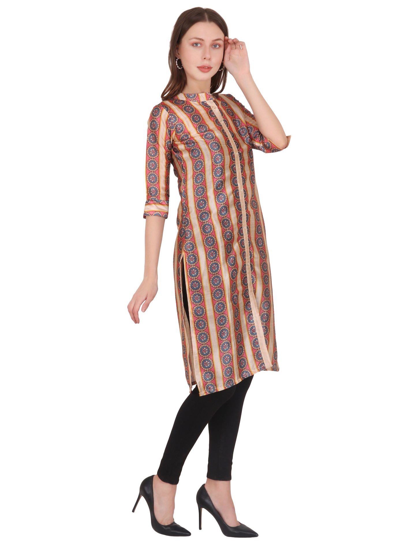 Sayra Printed Flared Kurti for Women