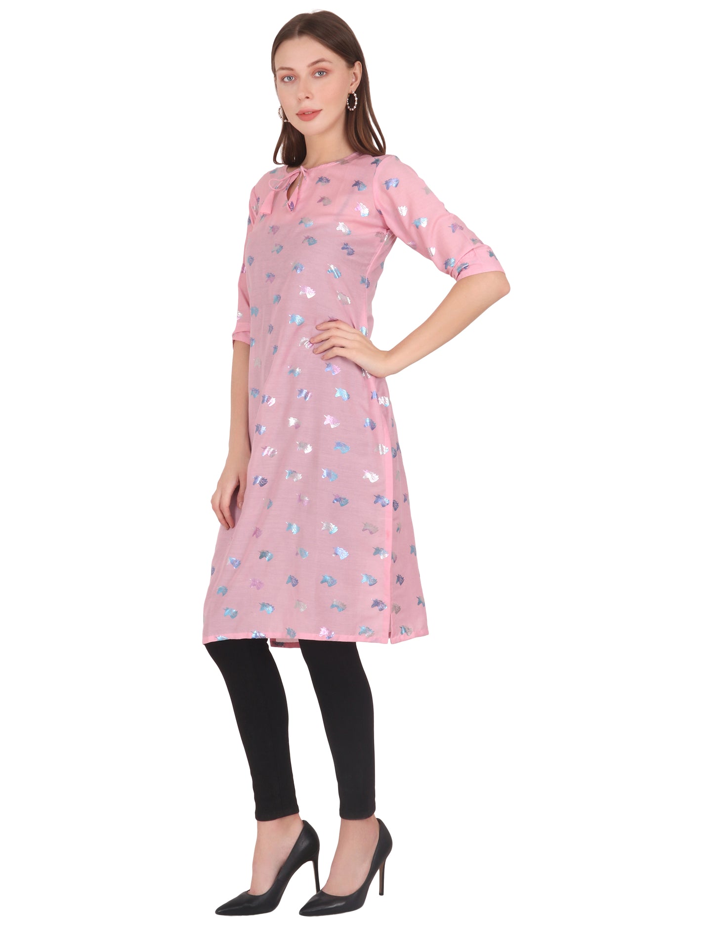 Sayra Printed Flared Kurti for Women