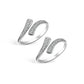 Vira Twisted CZ Women's Toe Ring
