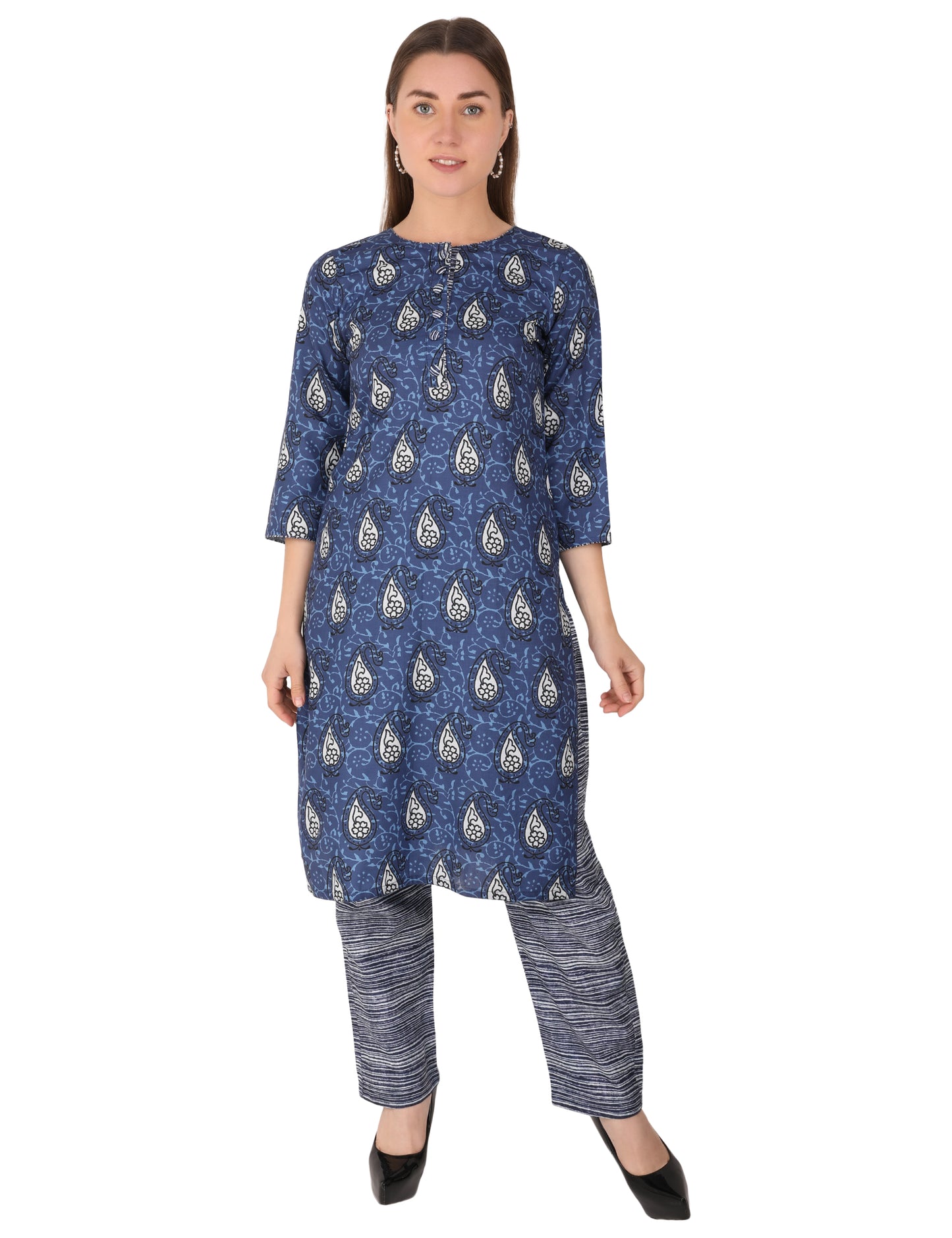 Sayra Printed Flared Kurti for Women