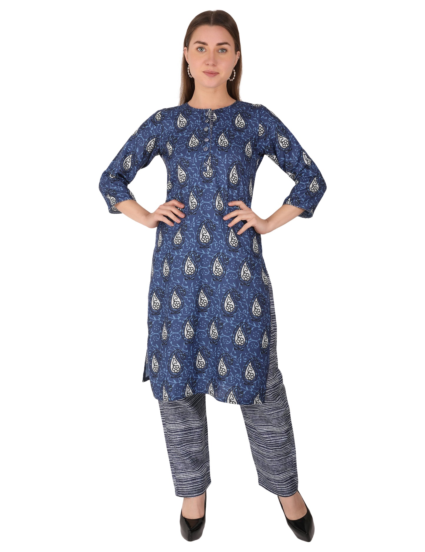 Sayra Printed Flared Kurti for Women