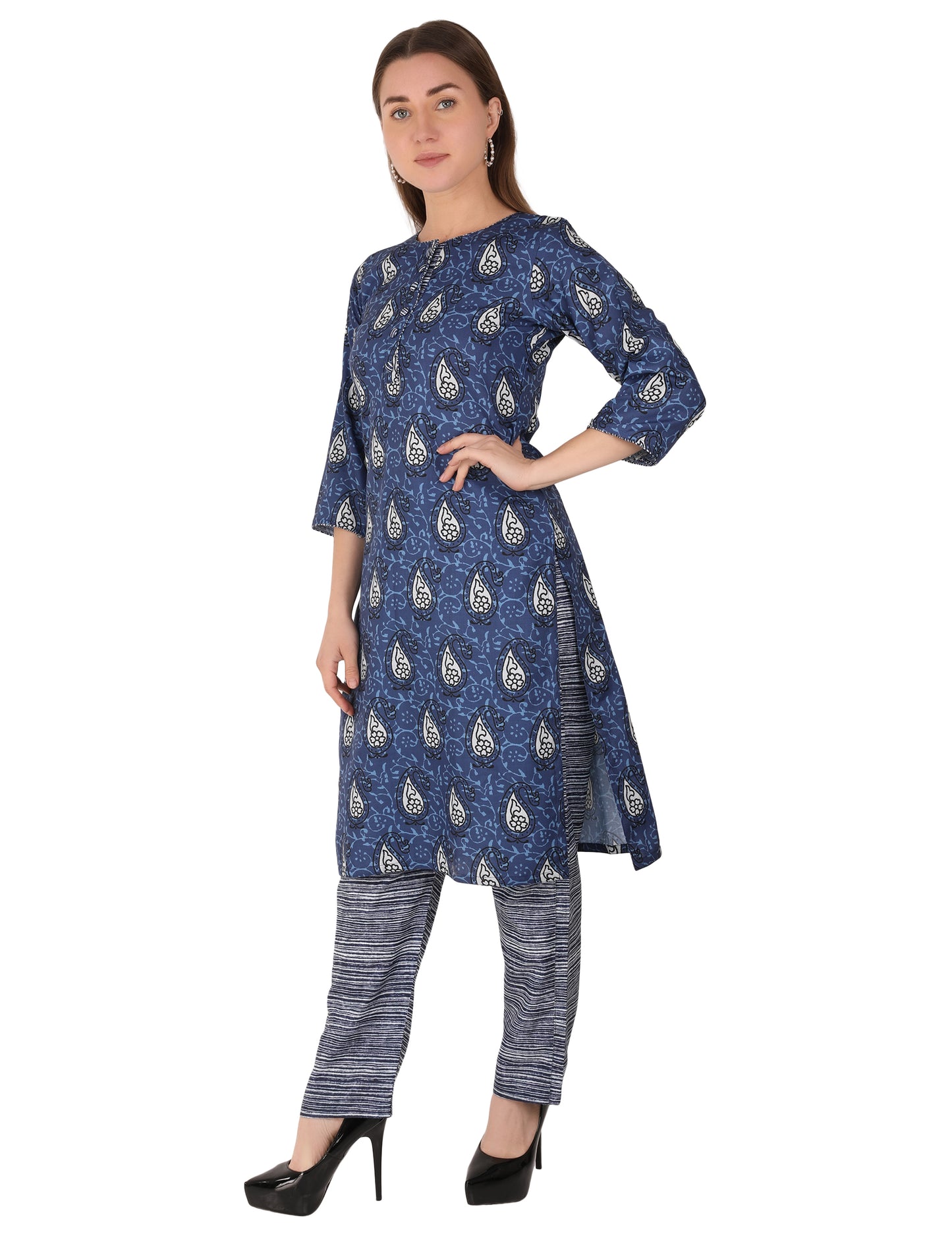 Sayra Printed Flared Kurti for Women