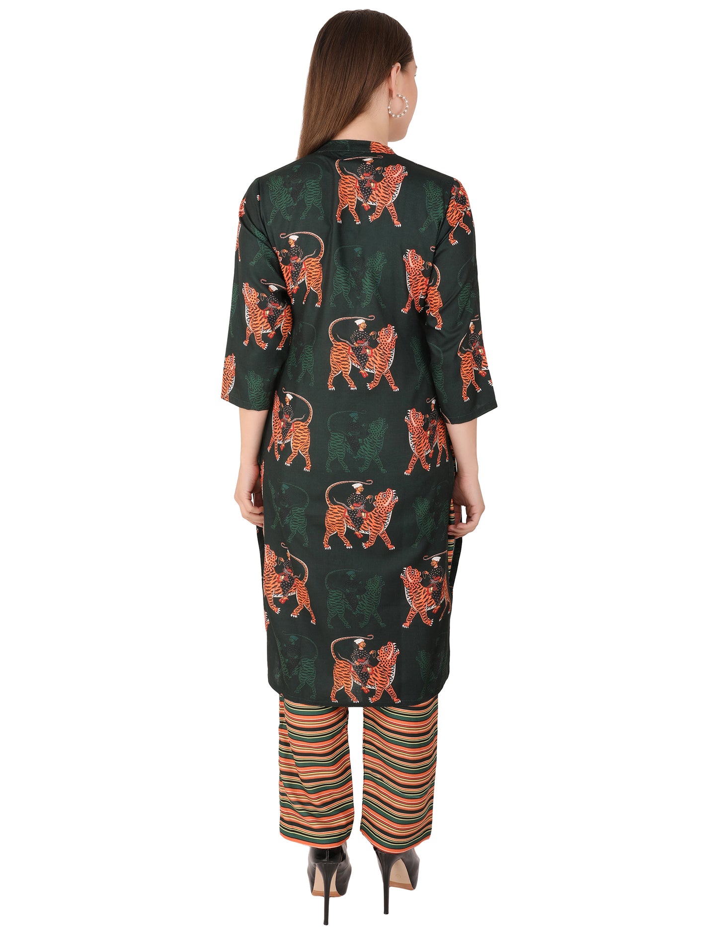 Sayra Printed Flared Kurti for Women