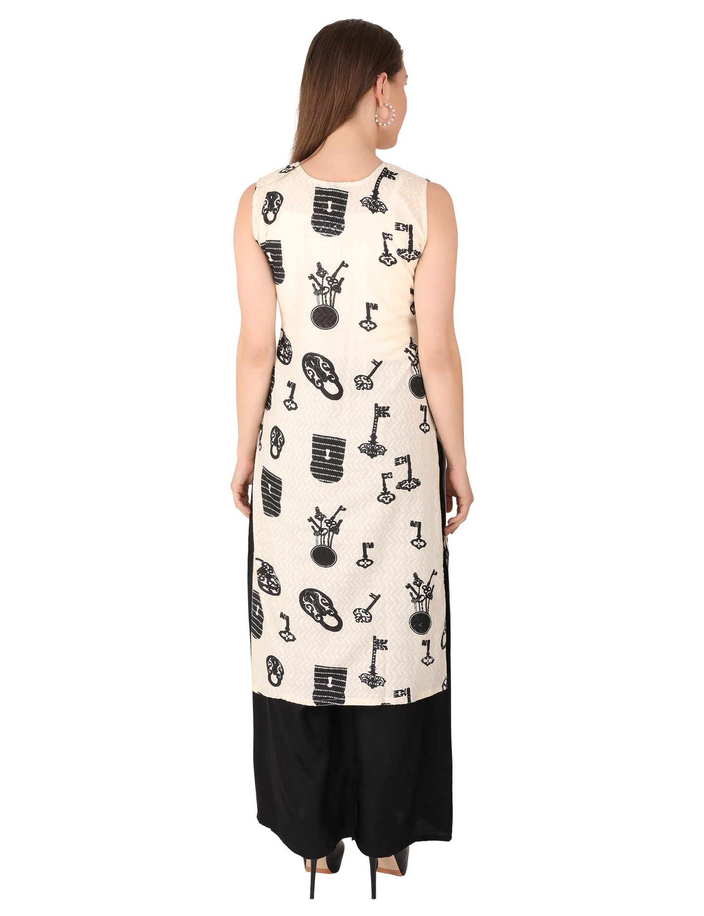 Sayra Printed Flared Kurti for Women