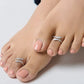 Vira Twisted CZ Women's Toe Ring